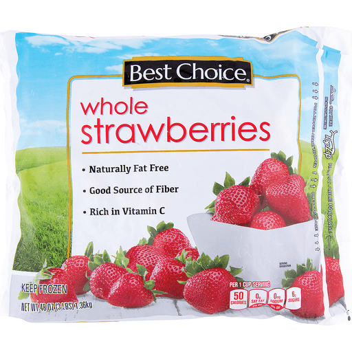 slide 1 of 1, Best Choice Frozen Whole Strawberries, 48 oz