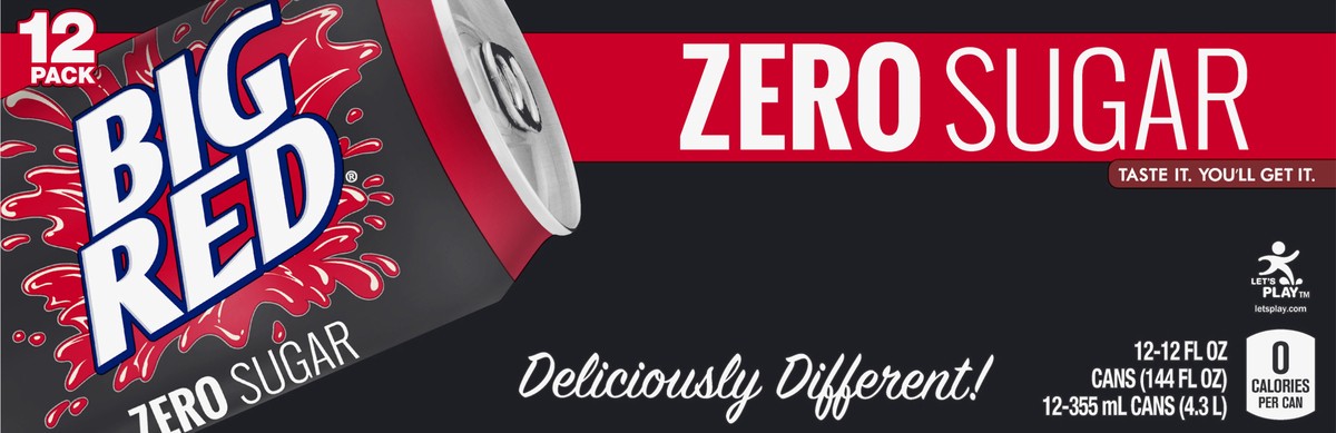 slide 3 of 7, Big Red Zero, 12 ct; 12 fl oz