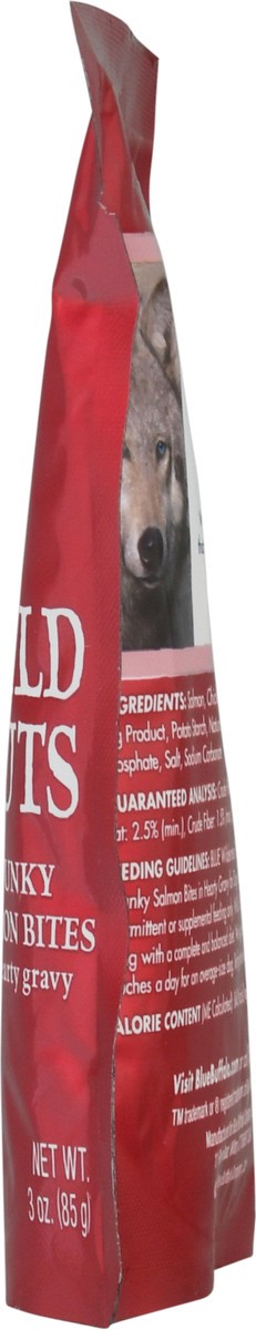 slide 8 of 11, Blue Buffalo Wilderness Trail Toppers Wild Cuts High Protein Grain Free, Natural Wet Dog Food, Chunky Salmon Bites in Hearty Gravy 3-oz pouch, 3 oz