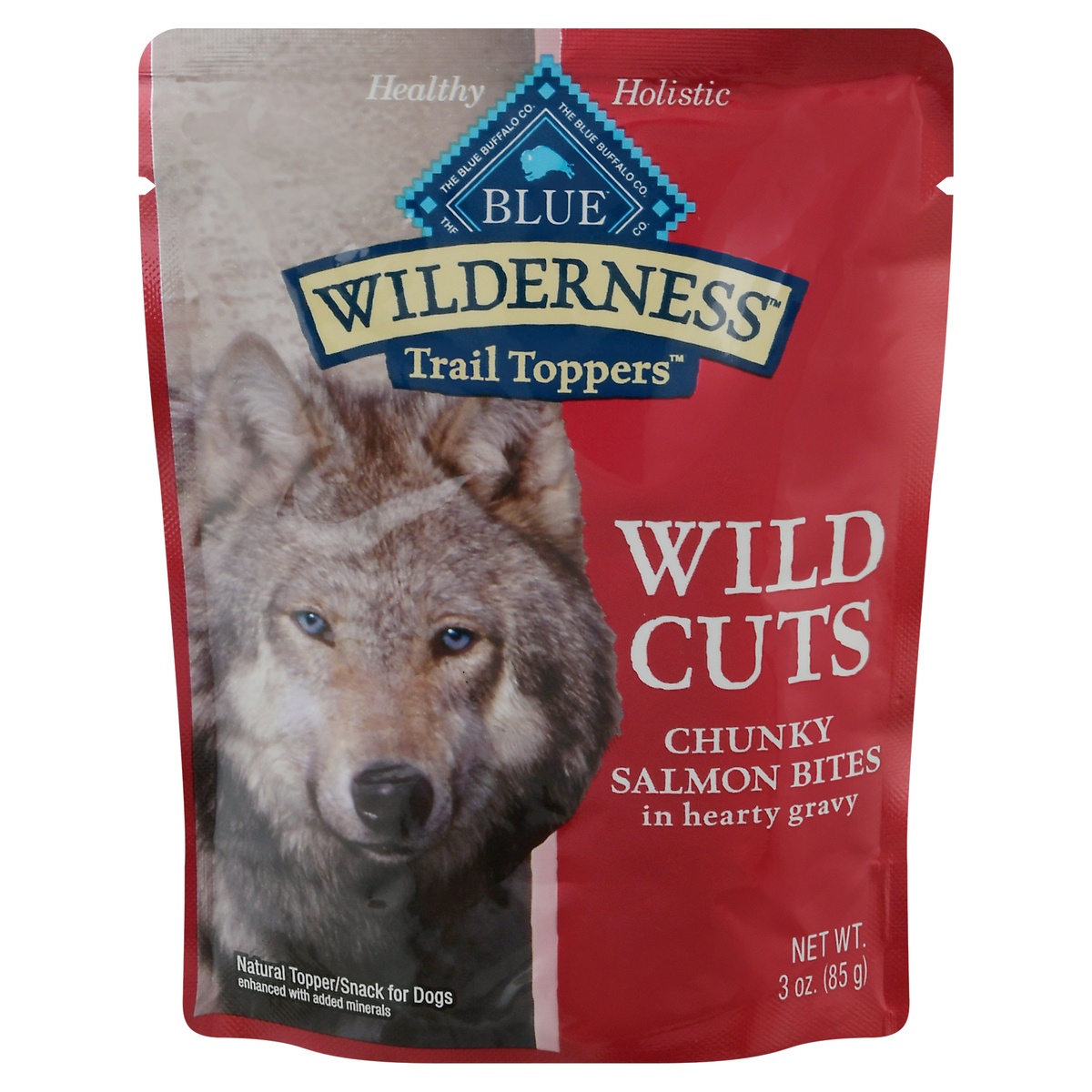 slide 1 of 5, Blue Buffalo Wilderness Wild Cuts Chunky Salmon Bites in Hearty Gravy Snack for Dogs 3 oz, 3 oz