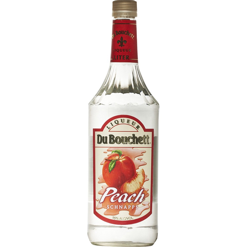 slide 1 of 1, Dubouchett Peach Schnapps, 1 liter