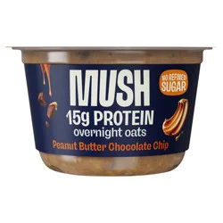 MUSH Peanut Butter Chocolate Chip Protein Overnight Oats