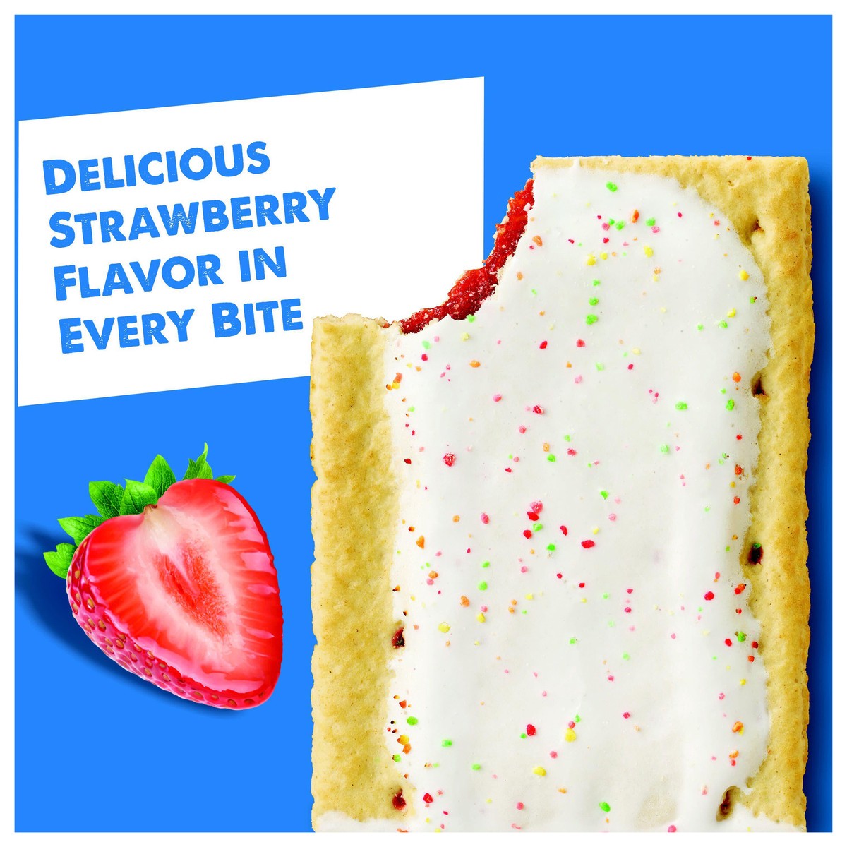 slide 3 of 4, Pop-Tarts Frosted Strawberry Toaster Pastries, 2 ct
