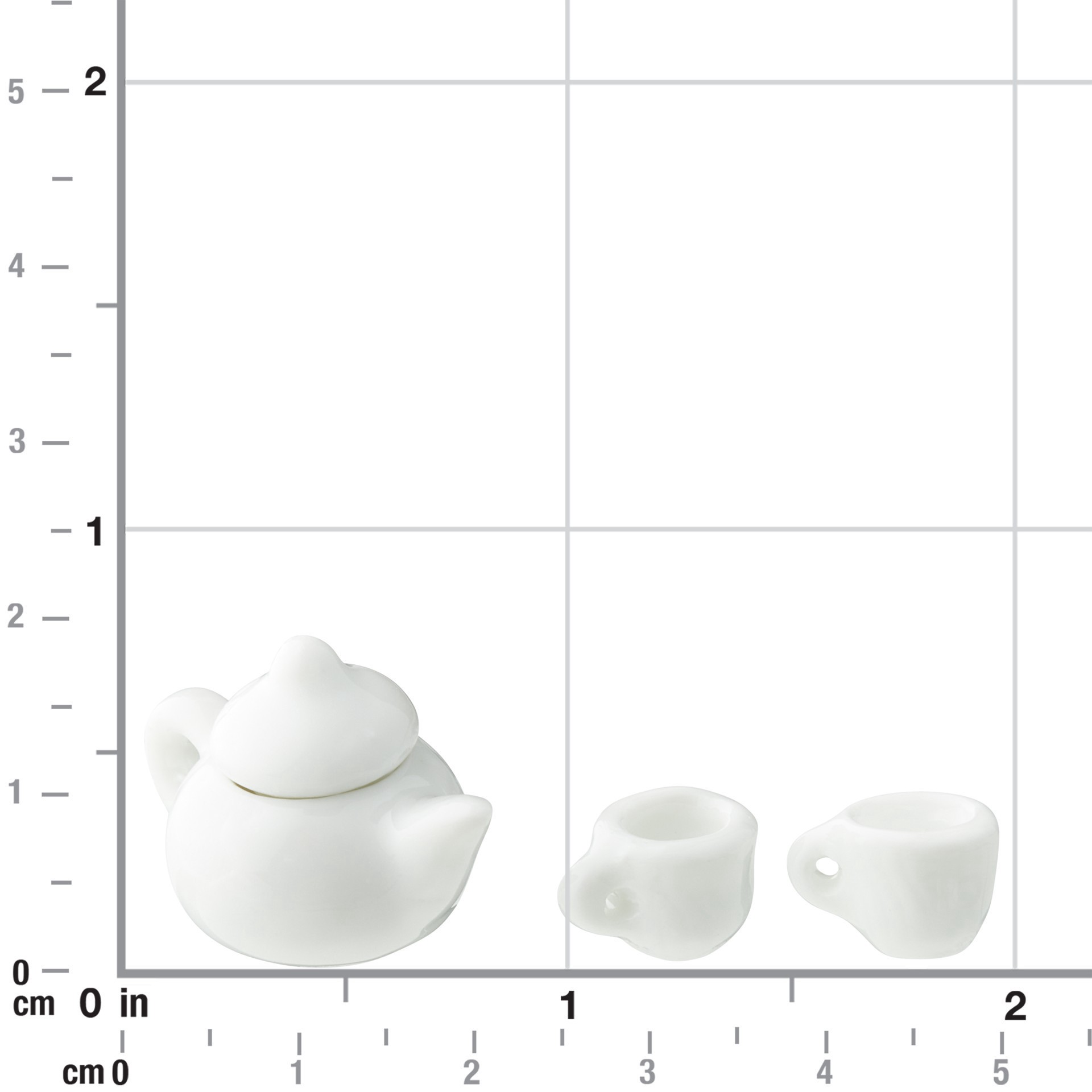 slide 2 of 4, Mini White Tea Set By Make Market, 0.806 in x 1.209 in x 0.775 in