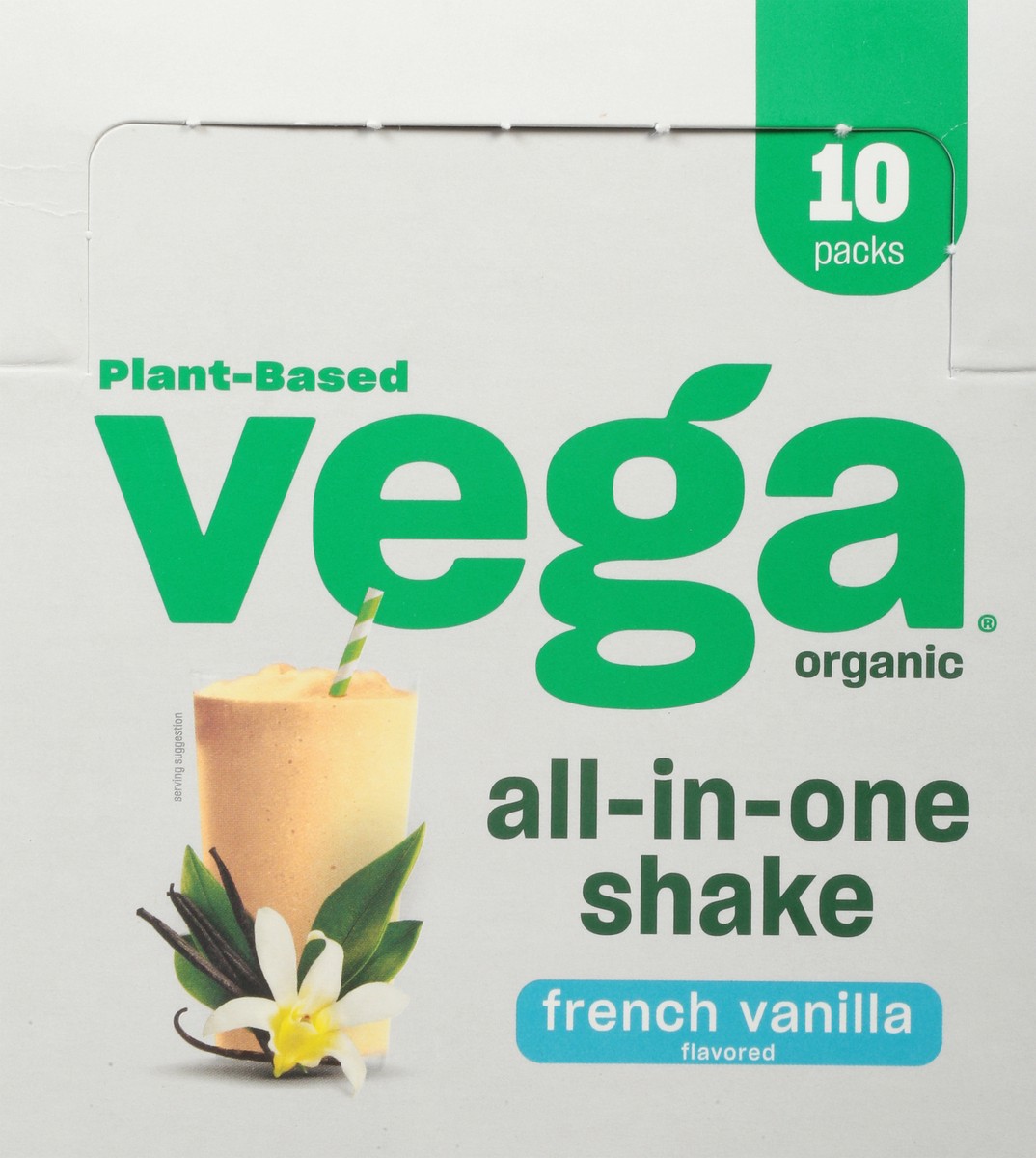 slide 8 of 12, Vega Organic French Vanilla Flavored Drink Mix 10 - 1.4 oz Packs, 10 ct