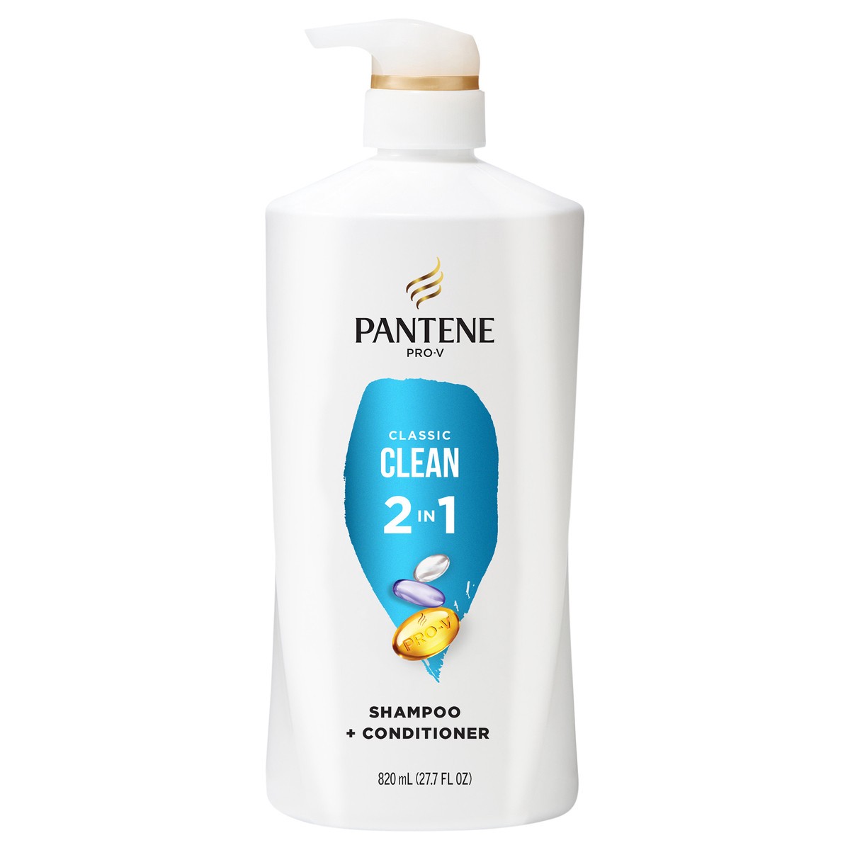 slide 1 of 9, Pantene Classic Clean 2-in-1 Shampoo & Conditioner 27.7 FL OZ/820mL, 27.7 fl oz