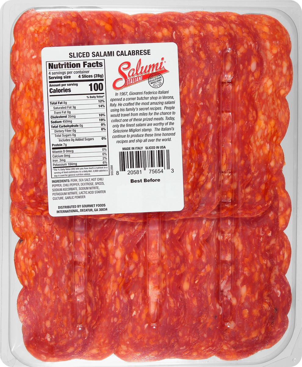 slide 10 of 12, Salumi Italiani Sliced Calabrese Salami 4 oz, 4 oz