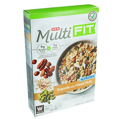 slide 1 of 1, H-B Select Ingredients Multi Fit Granola with Mixed Nuts - 14 oz, 14 oz