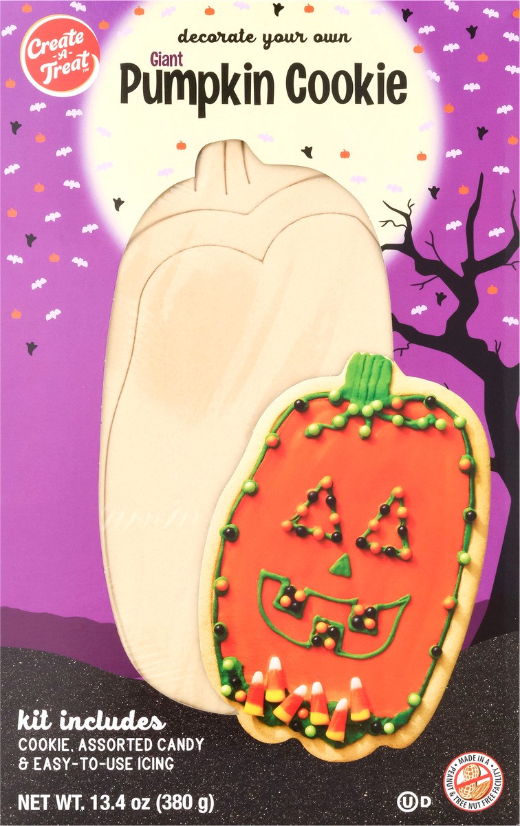 slide 4 of 12, Create A Treat Pumpkin Cookie Cookie Kit Giant 13.4 oz, 13.4 oz