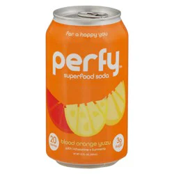 Perfy Blood Orange Yuzu Superfood Soda - 12 fl oz