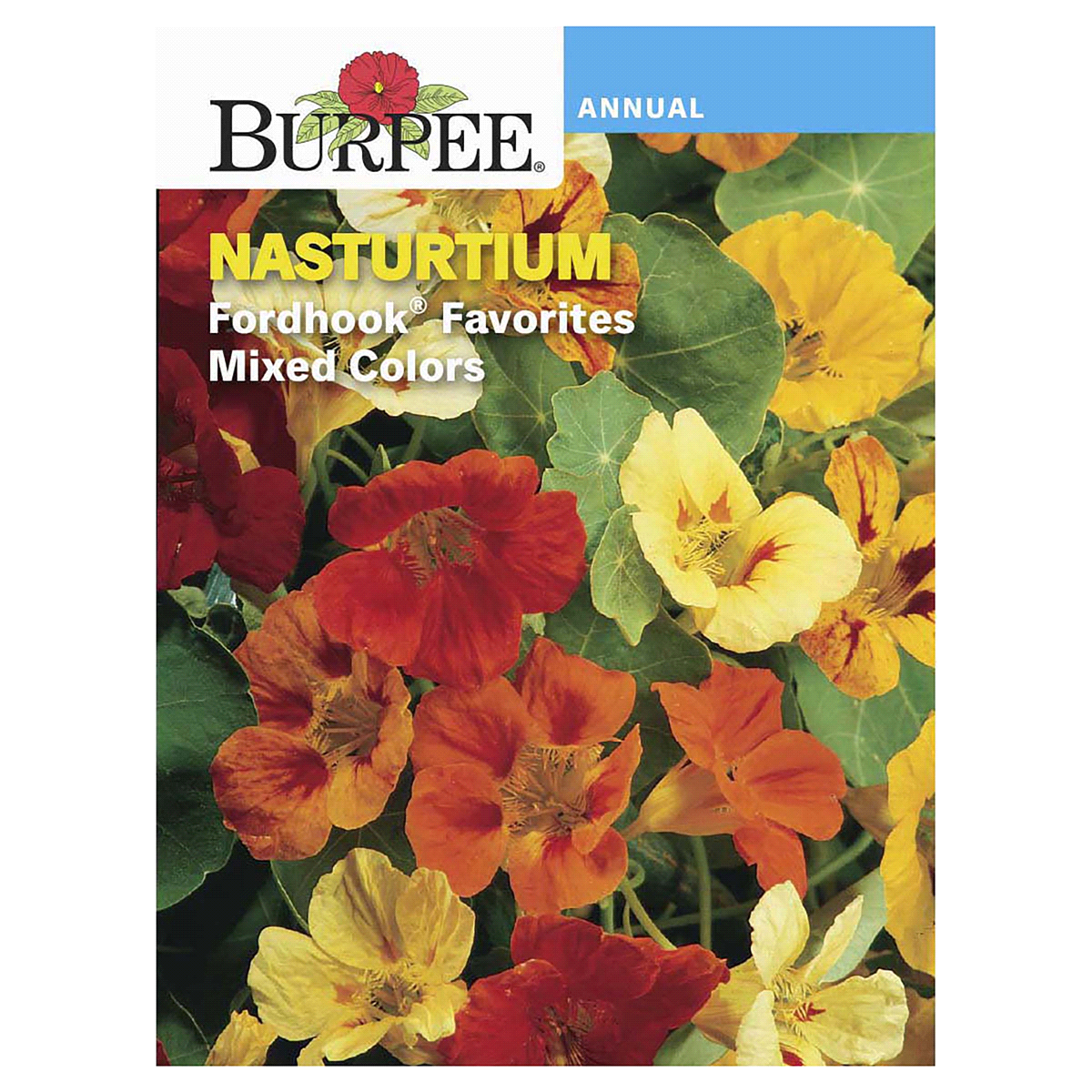 slide 1 of 5, Burpee Nasturtium Fordhook Favorites Mix Seeds - Multi-Color, 3.6 gram