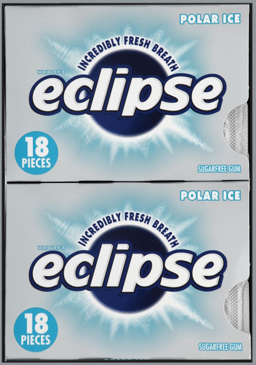 slide 4 of 4, ECLIPSE Polar Ice Sugarfree Gum, 8 Packs, 144 pc