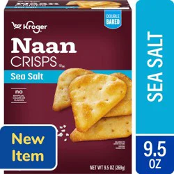 Kroger® Sea Salt Naan Crisp Crackers, 9.5 oz