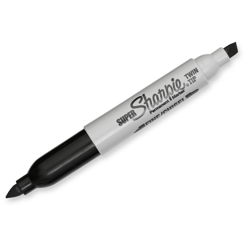 slide 4 of 6, Sharpie Black Twin Tip Permanent Marker, 1 ct