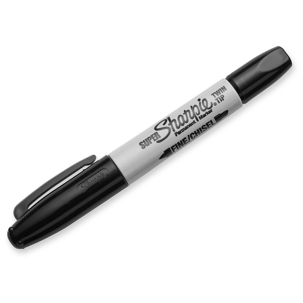 slide 6 of 6, Sharpie Black Twin Tip Permanent Marker, 1 ct