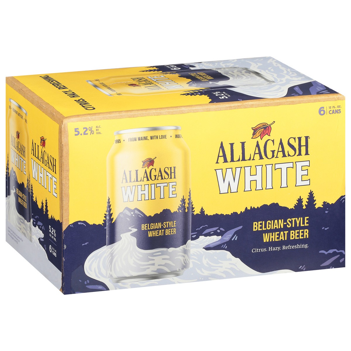 slide 8 of 9, Allagash Beer, Wheat, Belgian-Style Wheat, White 6 Pack, 12 fl oz