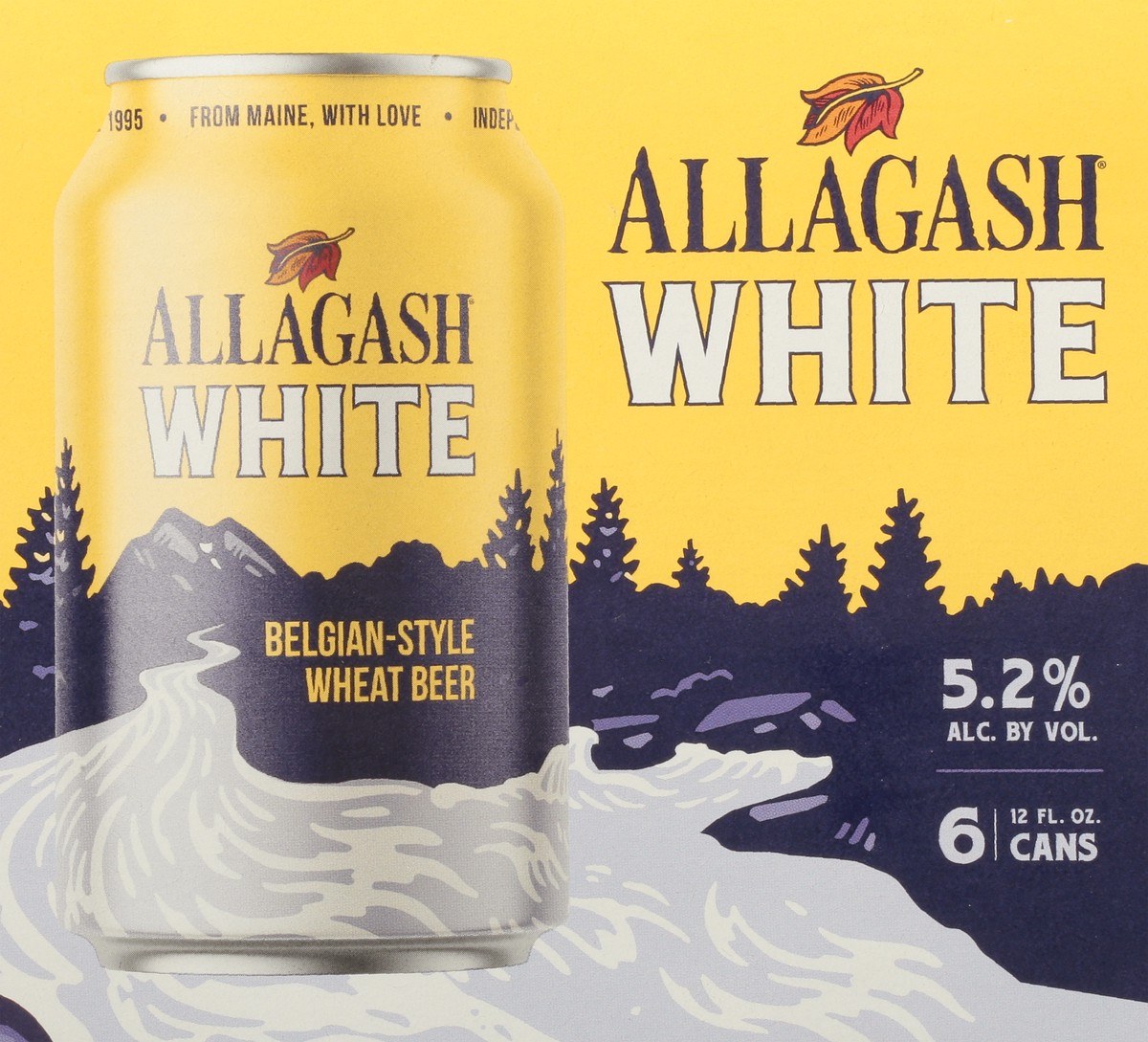 slide 9 of 9, Allagash Beer, Wheat, Belgian-Style Wheat, White 6 Pack, 12 fl oz