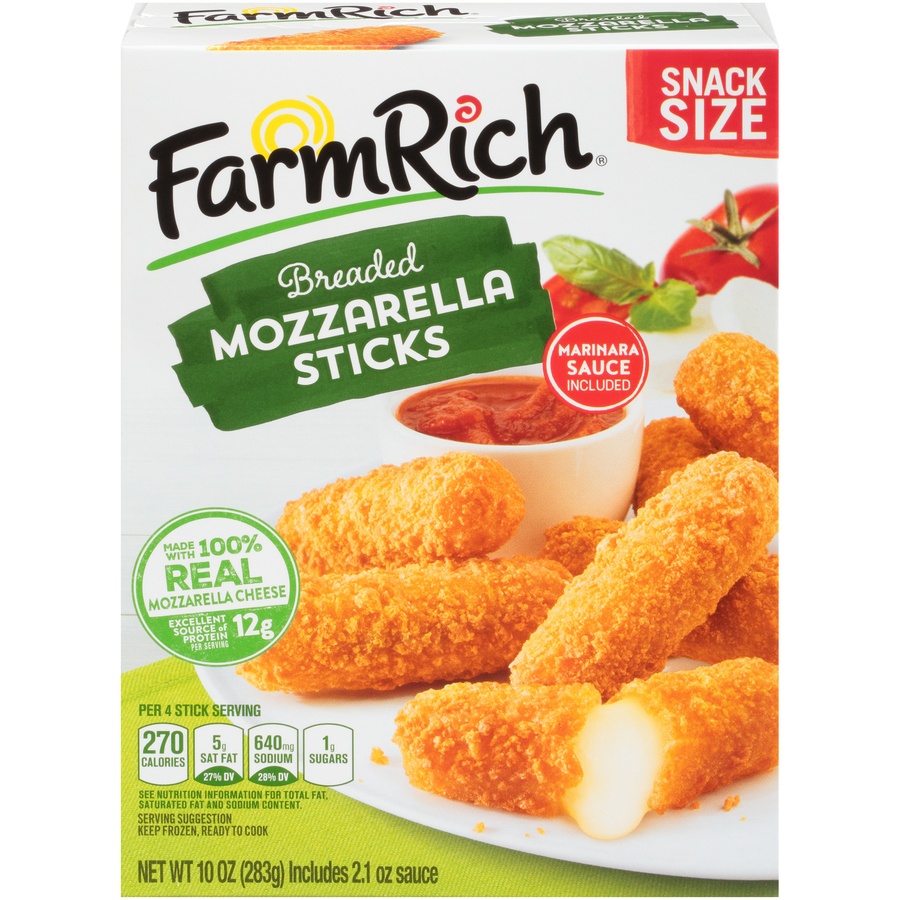 Farm Rich Breaded Mozzarella Cheese Sticks 10 oz Shipt