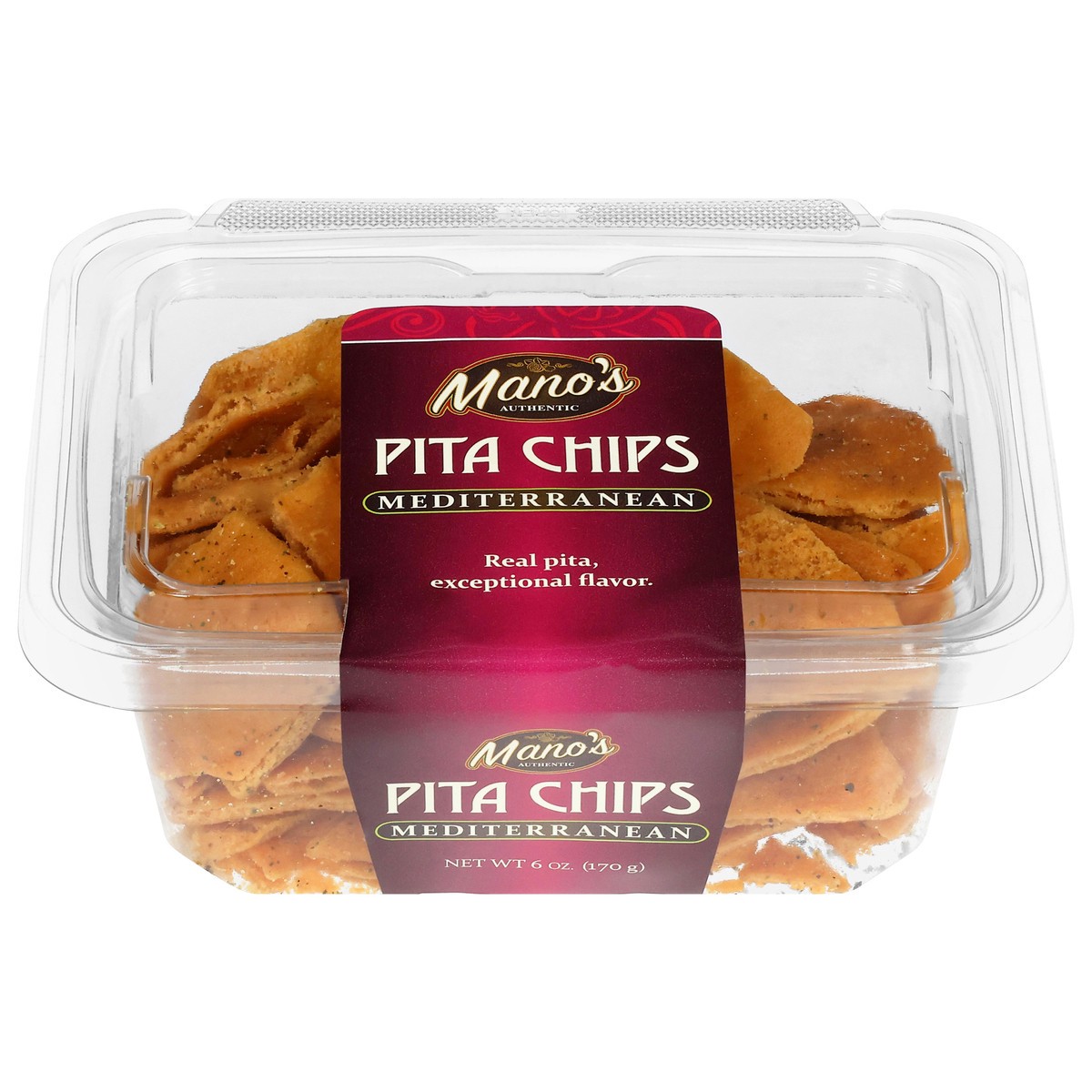 slide 1 of 13, Manos Authentic Pita Chips Mdtrn 6 Oz, 6 oz