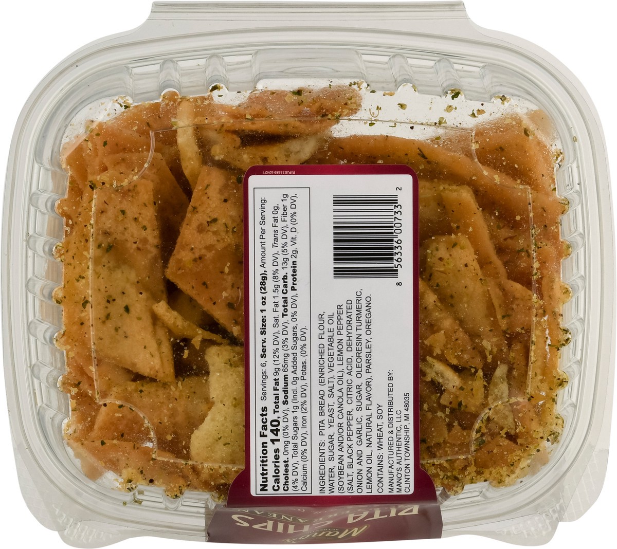 slide 5 of 13, Manos Authentic Pita Chips Mdtrn 6 Oz, 6 oz