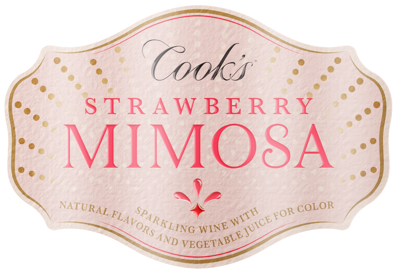 slide 6 of 9, Cook's California Champagne Strawberry Mimosa California Sparkling White Wine, 750 ml