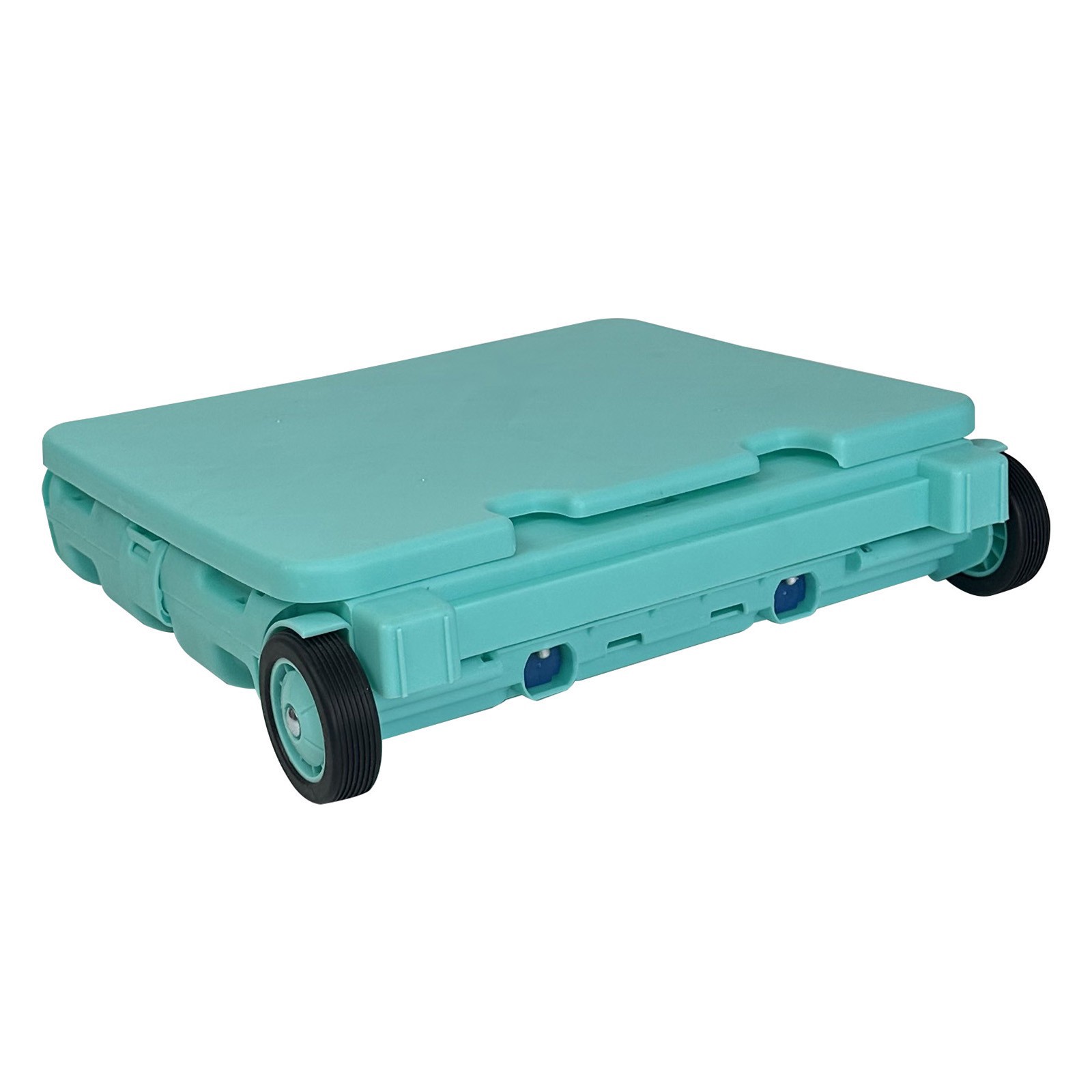 slide 3 of 9, Everything Mary Collapsible Rolling Cart With Lid, 15 in x 5 in x 17 in