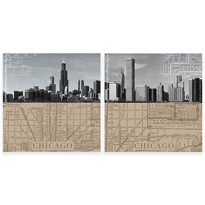 slide 1 of 1, Thirstystone Chicago Maps Coasters, 4 ct