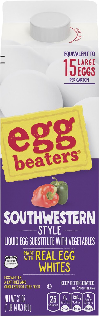 slide 6 of 9, Egg Beaters Southwestern Style Liquid Egg Product, 30 oz