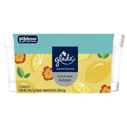 Glade Candles - Lemon Zest & Poppy, 2 pk