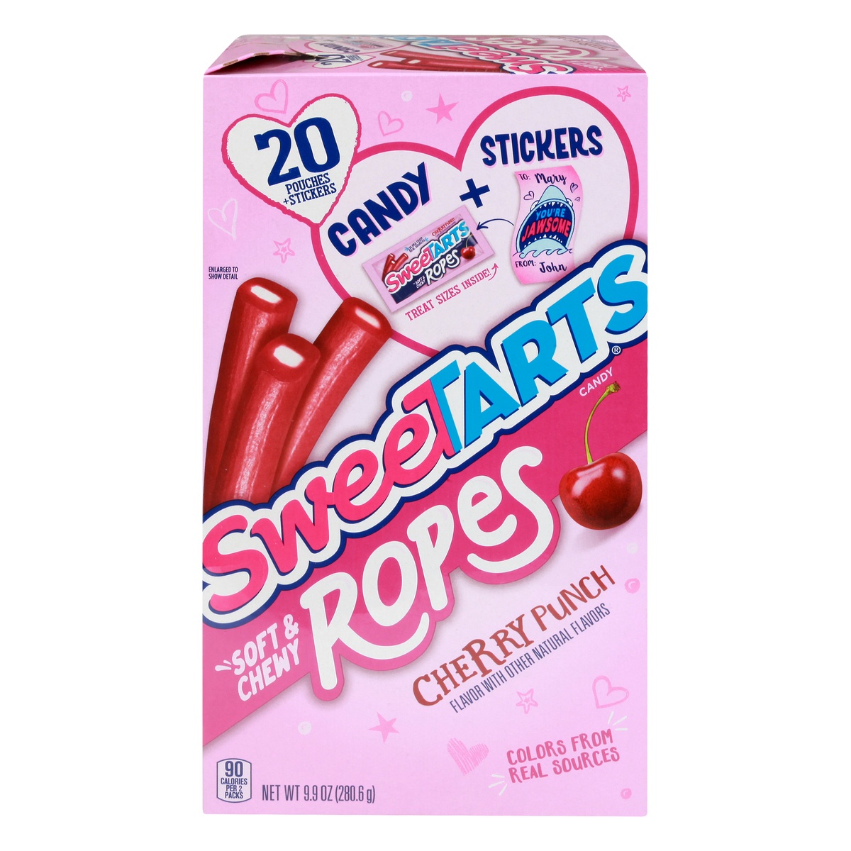 slide 1 of 10, SweeTARTS Ropes Candy And Card Kit, 16 ct