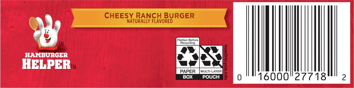 slide 4 of 9, Hamburger Helper, Cheesy Ranch Burger, 5.9 oz box, 5.9 oz