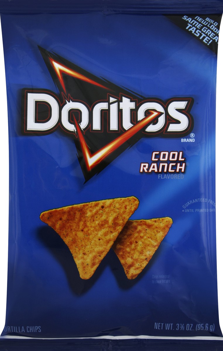 slide 1 of 6, Doritos Tortilla Chips 3.375 oz, 3.38 oz