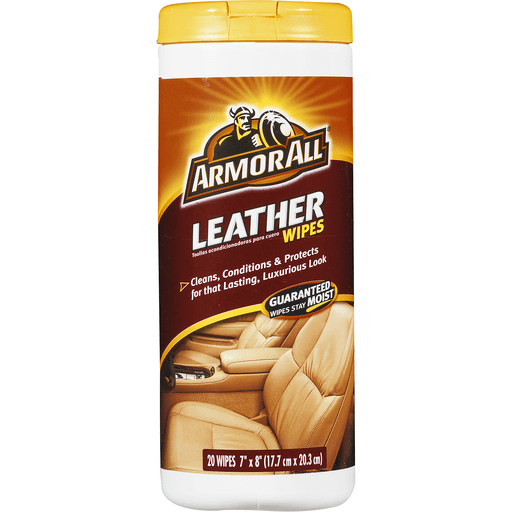 slide 5 of 9, Armor All Leather Care Wipes 20 ea, 20 ct