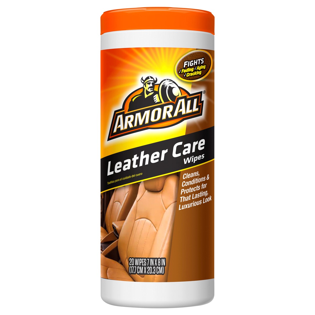 slide 1 of 9, Armor All Leather Care Wipes 20 ea, 20 ct