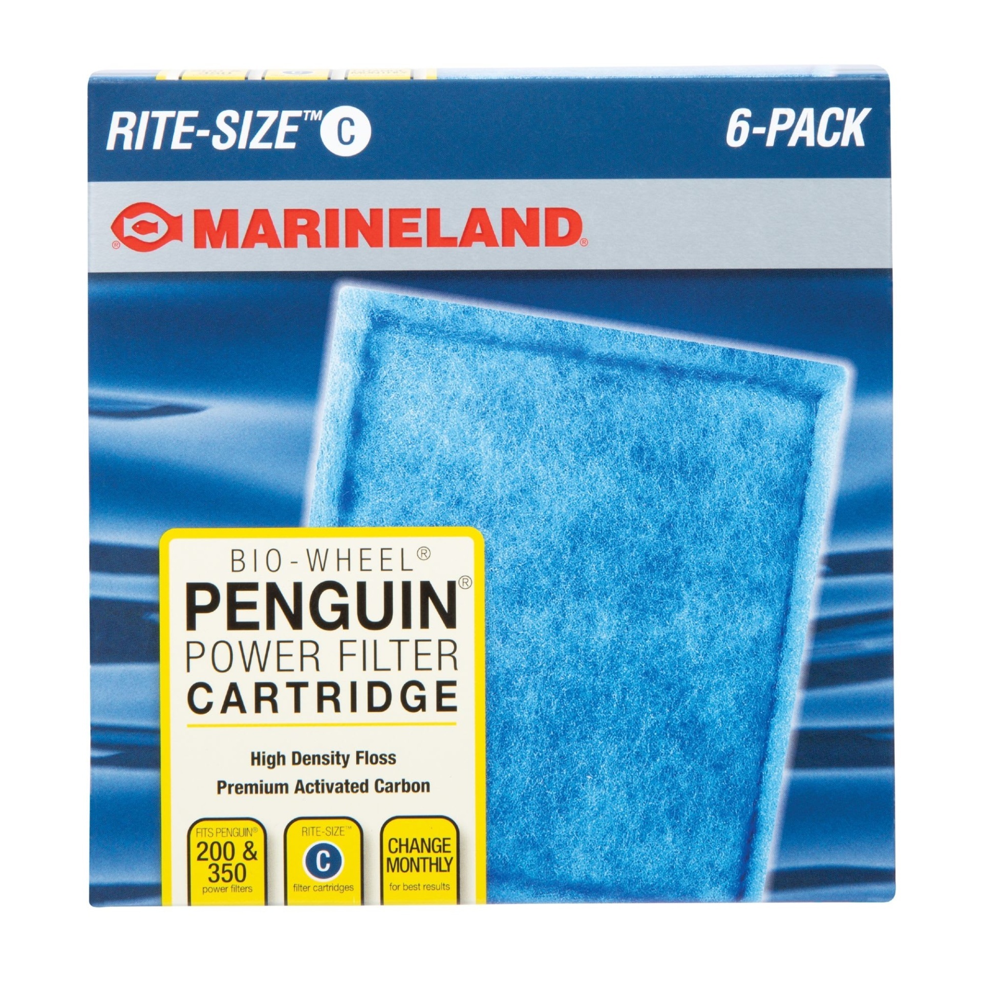 slide 1 of 1, Marineland Penguin Rite-Size Ready-To-Use Filter Cartridges, 6 ct