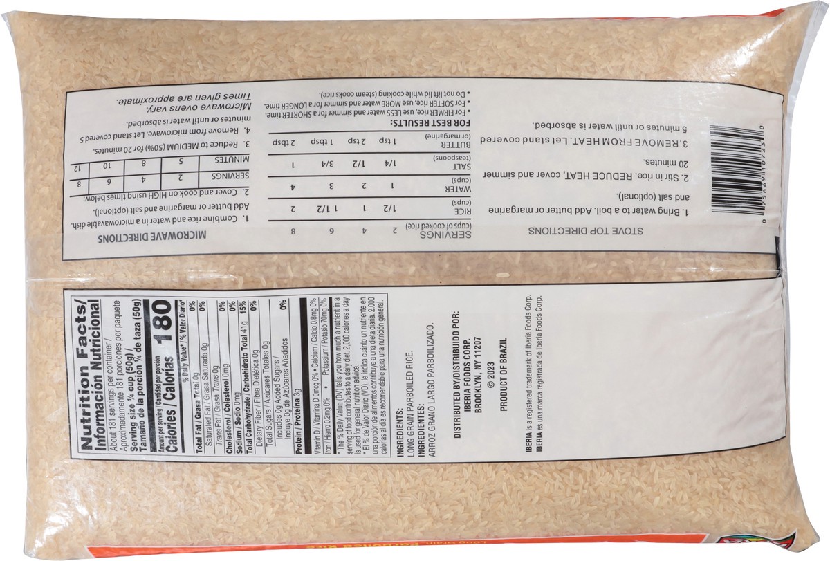 slide 2 of 12, Iberia Parboiled Rice, 20 lb