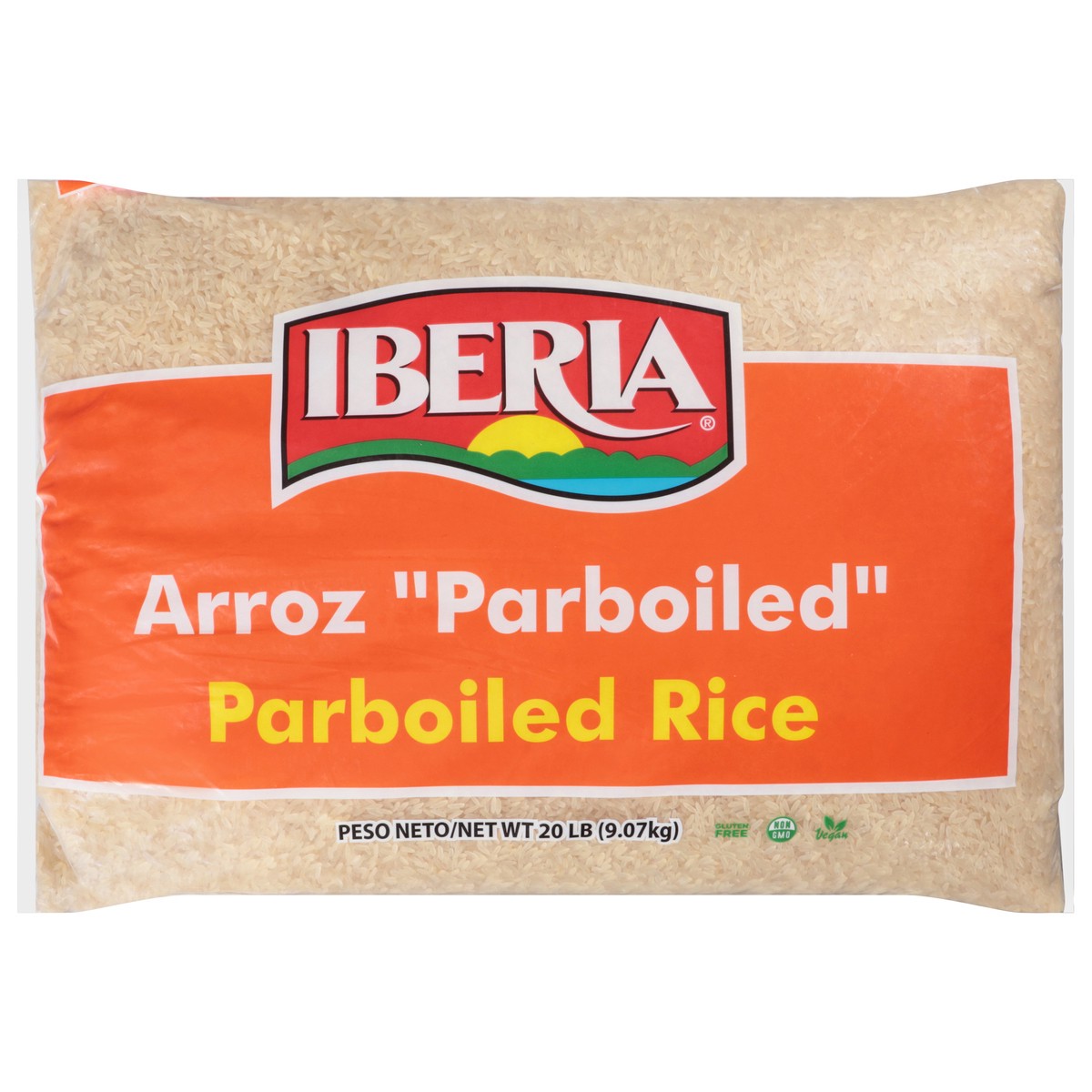 slide 1 of 12, Iberia Parboiled Rice, 20 lb