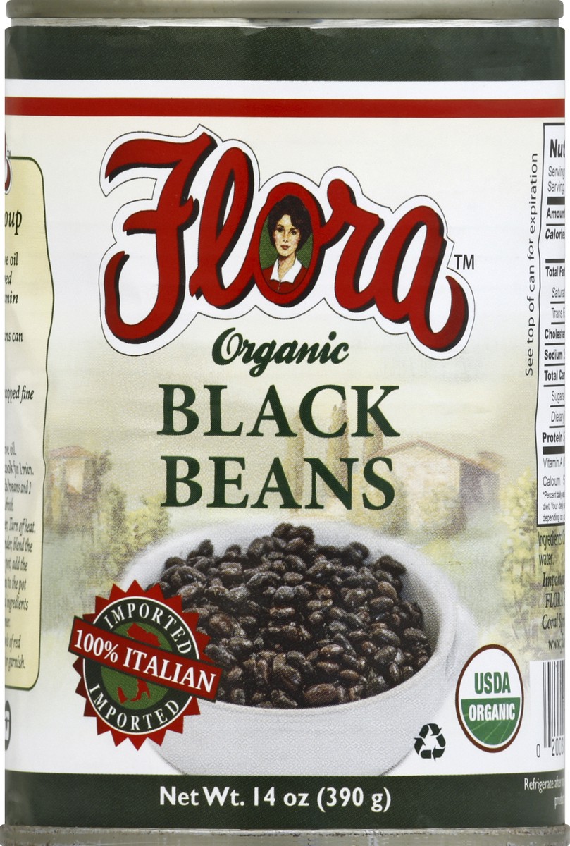 slide 2 of 2, Flora Black Beans 14 oz, 14 oz