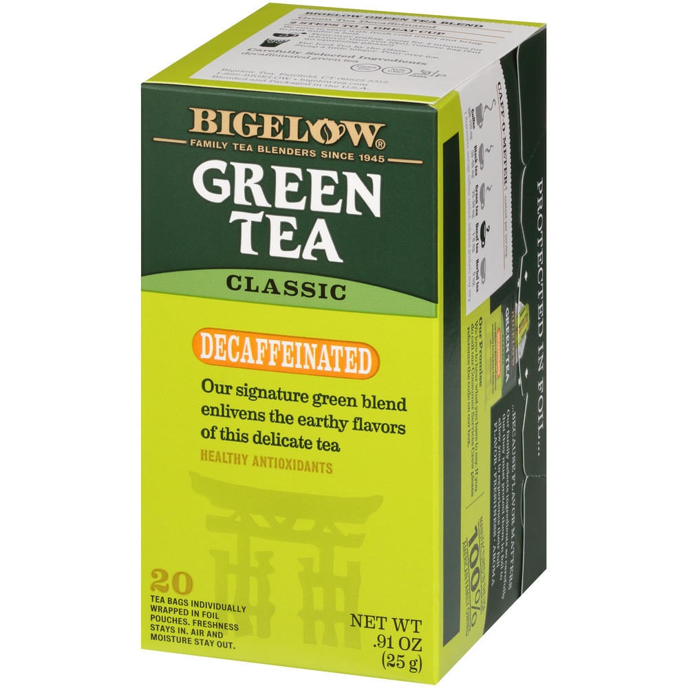 slide 3 of 7, Bigelow Naturally Decaffeinated Green Tea, 20 ct