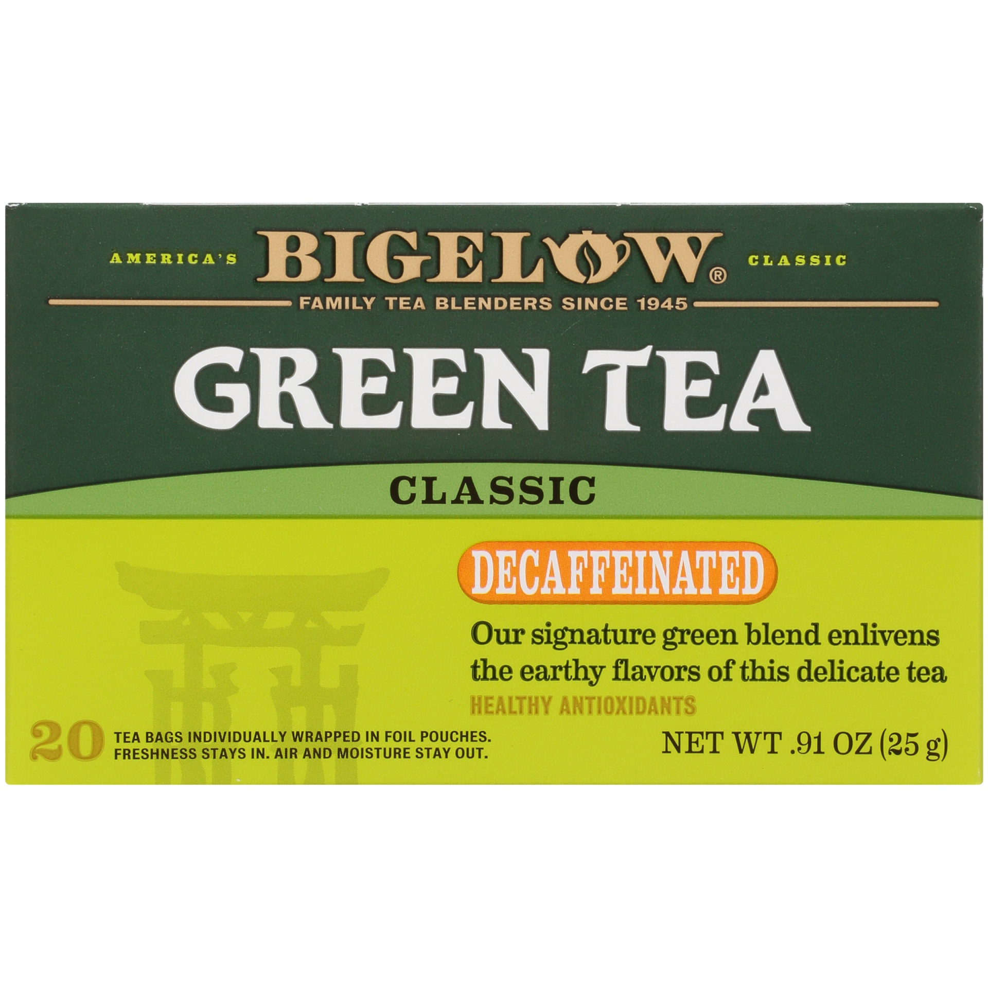 slide 4 of 7, Bigelow Naturally Decaffeinated Green Tea, 20 ct