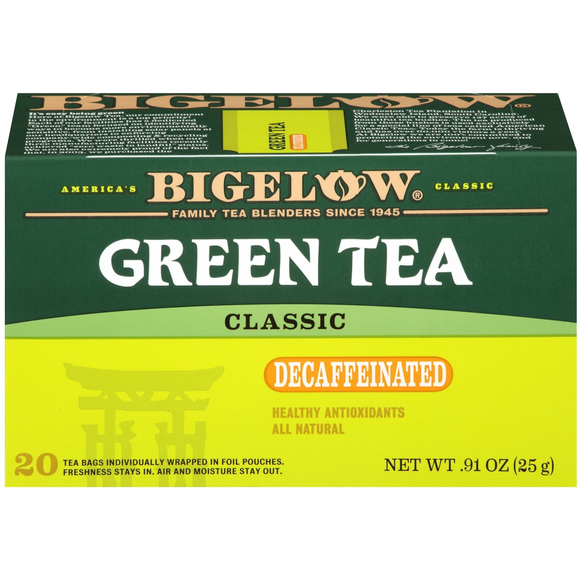 slide 1 of 7, Bigelow Naturally Decaffeinated Green Tea, 20 ct