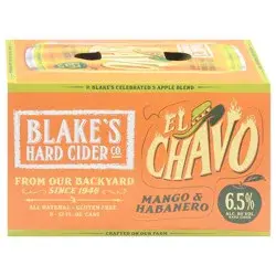 Blake's Hard Cider Co. El Chavo Mango & Habanero Hard Cider 6 - 12 fl oz Cans