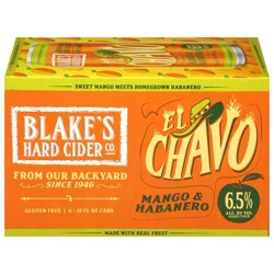 Blake's Hard Cider Co. El Chavo Mango & Habanero Hard Cider 6 - 12 fl oz Cans