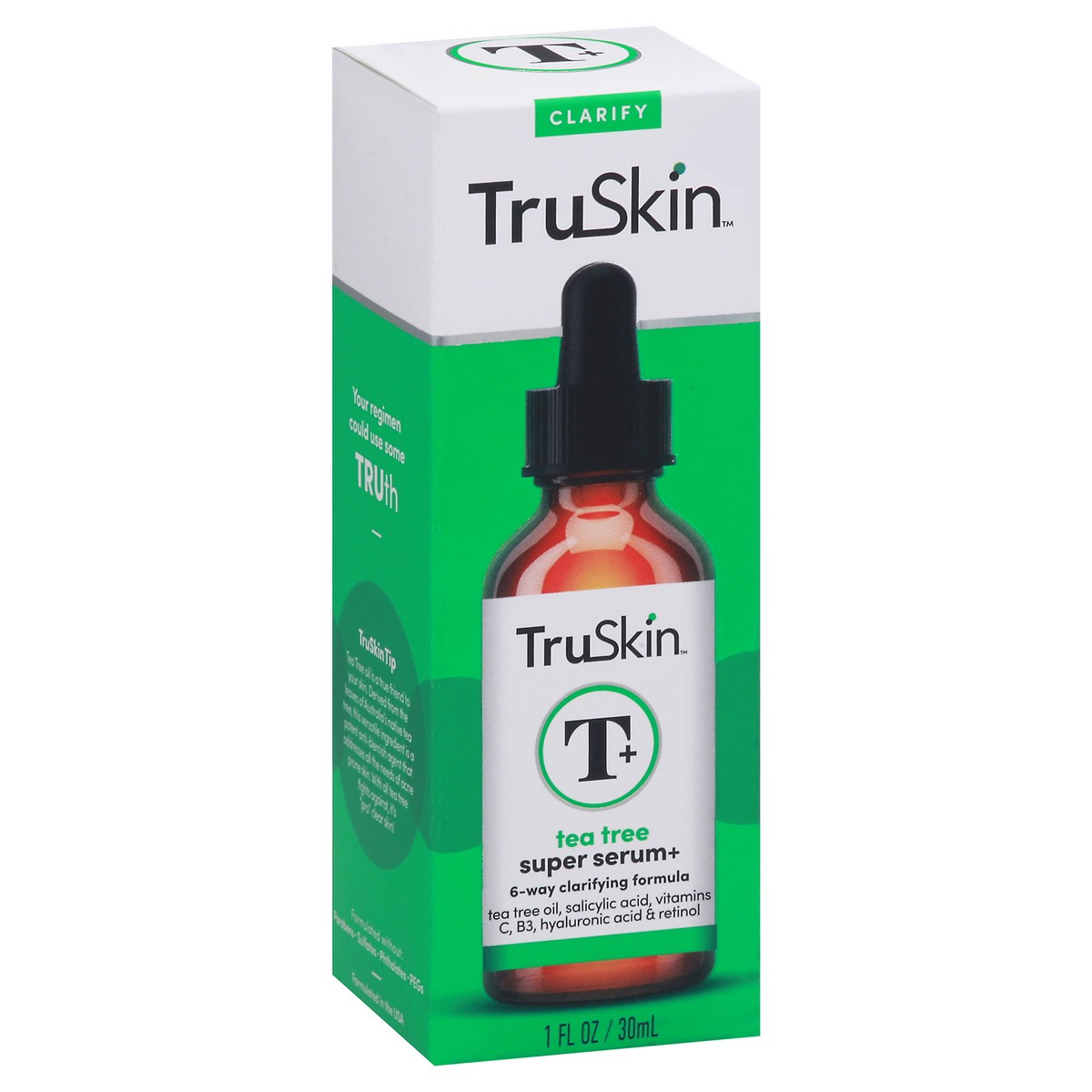 slide 2 of 9, TruSkin Clarify Tea Tree Super Serum+ 1 fl oz, 1 fl oz