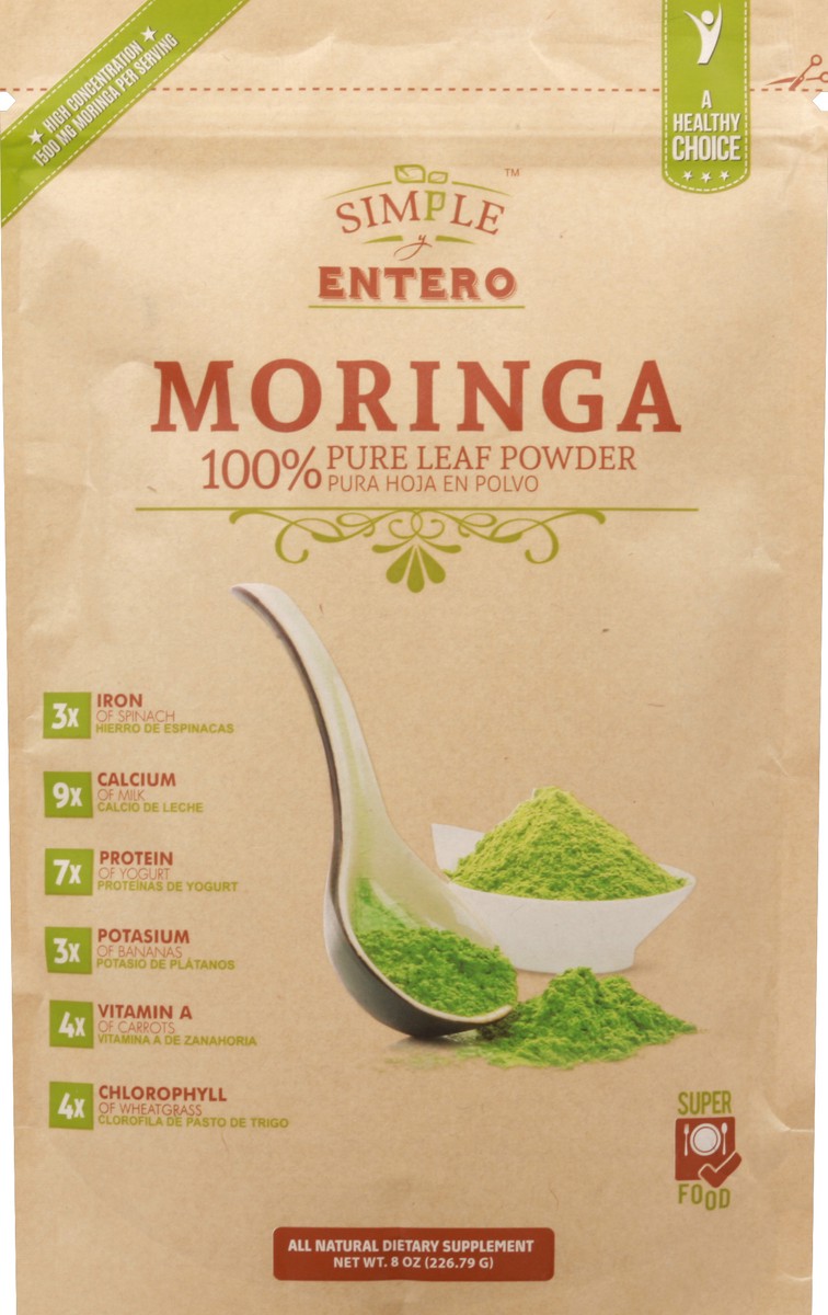 slide 2 of 2, Simple y Entero Moringa - 8 oz, 8 oz