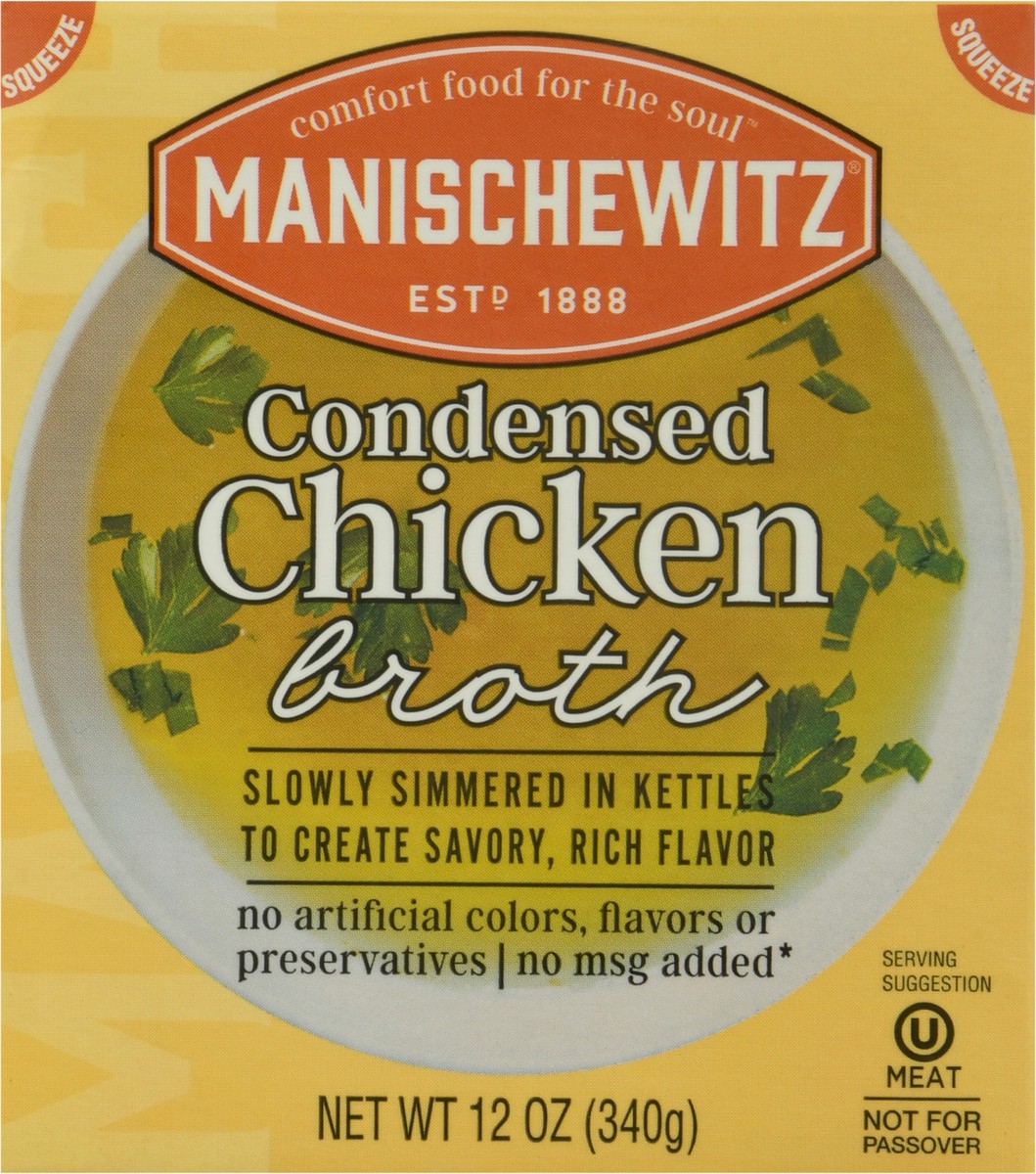slide 1 of 1, Manischewitz Condensed Broth Chicken, 12 fl oz