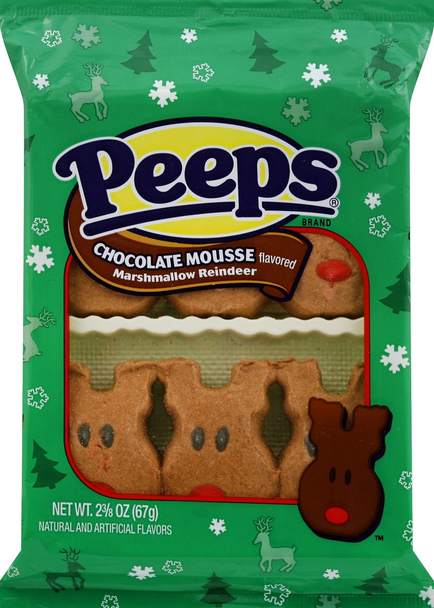 slide 3 of 5, Peeps Marshmallow Reindeer 2.375 oz, 2.38 oz