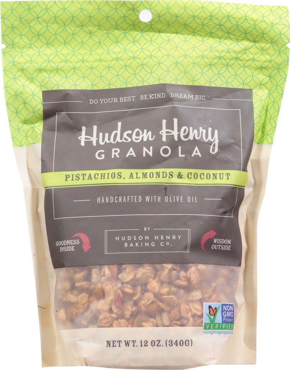 slide 10 of 13, Hudson Henry Pistachios, Almonds & Coconut Granola 12 oz, 12 oz