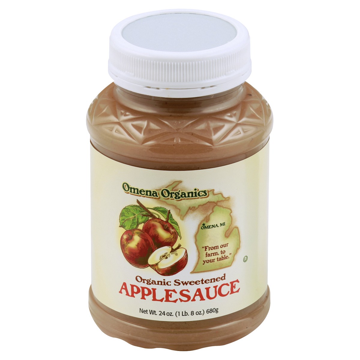 slide 10 of 11, Omena Organics Applesauce 24 oz, 24 oz