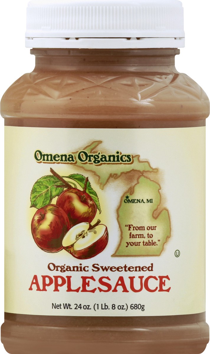 slide 4 of 11, Omena Organics Applesauce 24 oz, 24 oz